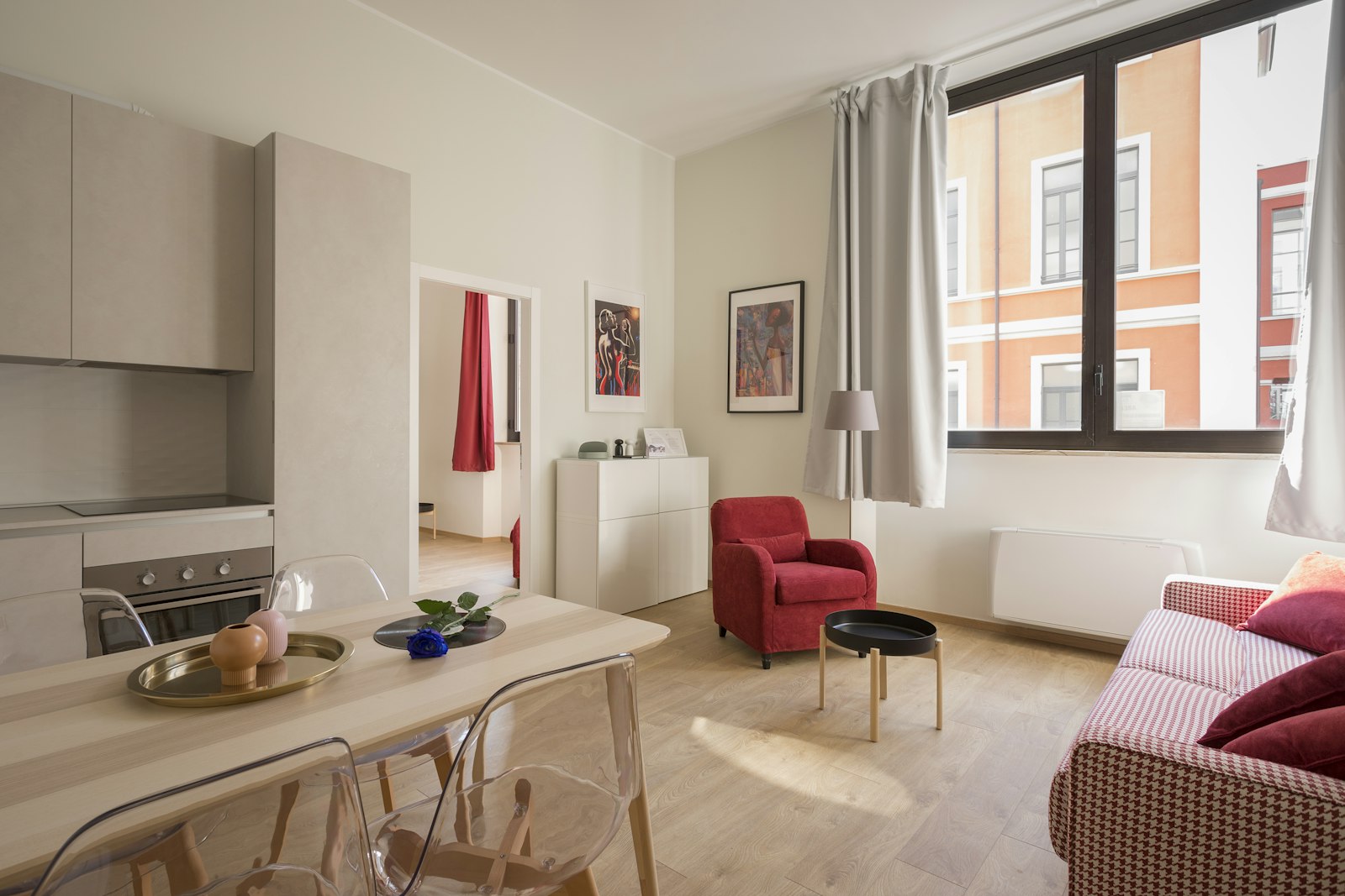 Bedroom interior of the Old Town Studio